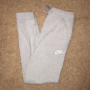 Gray Nike sweat pants